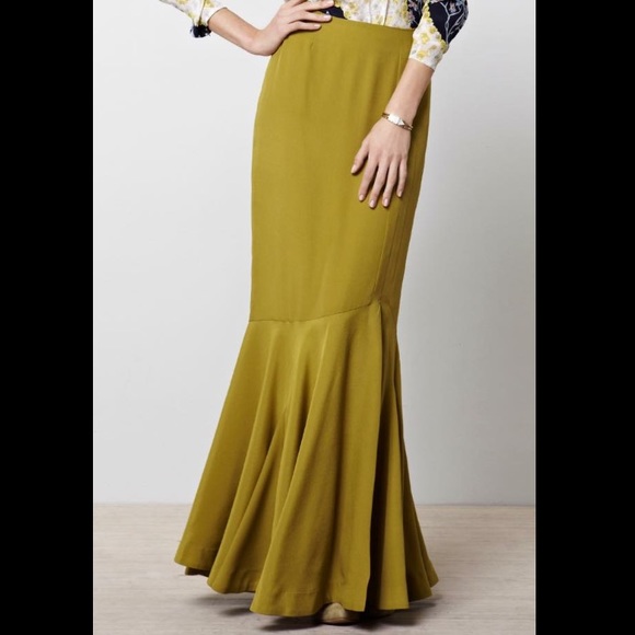 Anthropologie Dresses & Skirts - chris benz Rhoda skirt (green mermaid skirt)